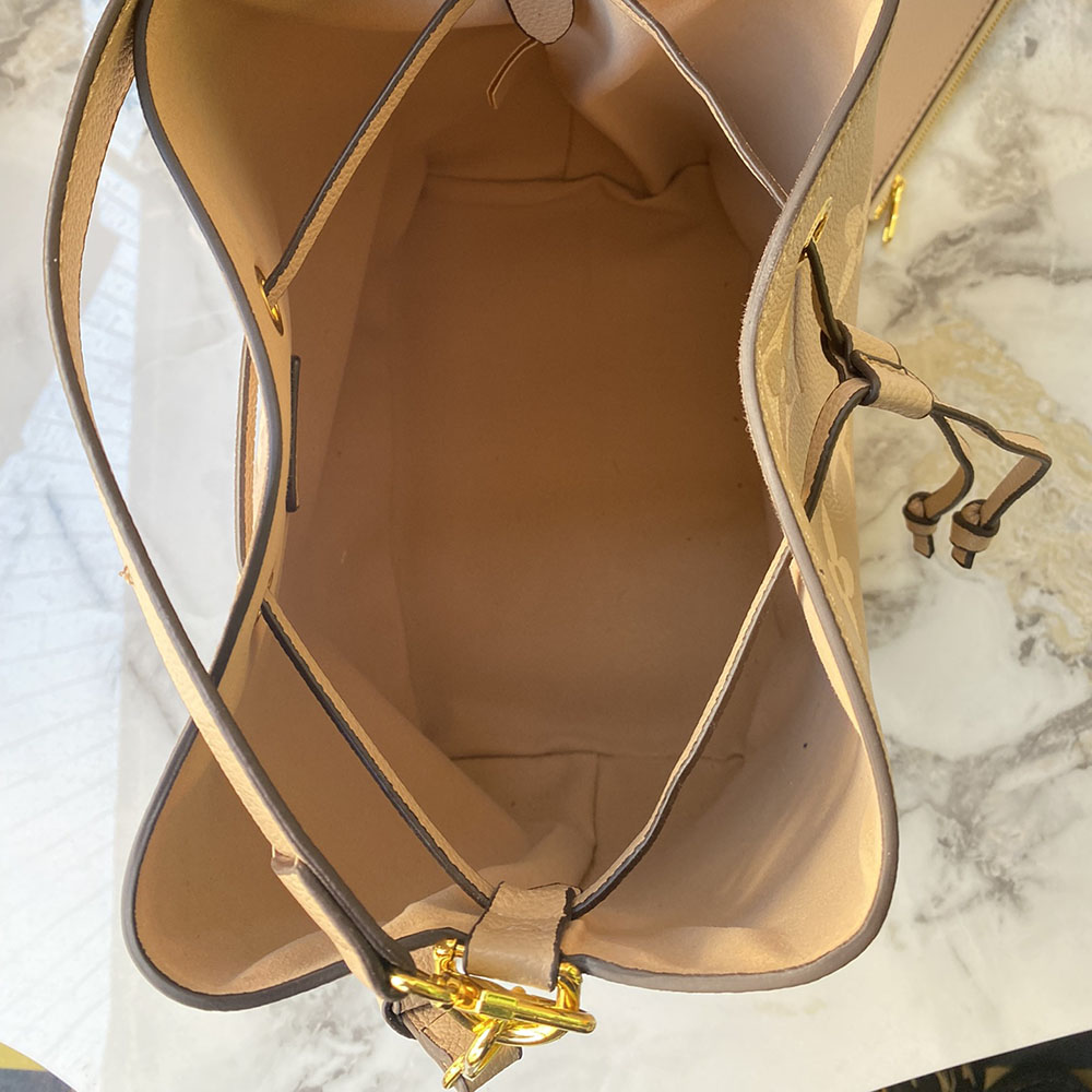 Replica Louis Vuitton Neonoe Mm Bucket Bag- Black/Brown - Image 10