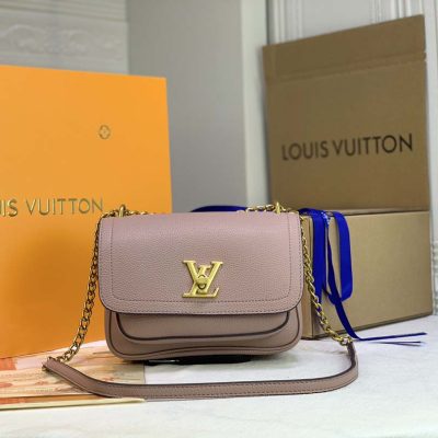 Alternative view of Replica Louis Vuitton Lockme Chain Pm Black/White/Pink
