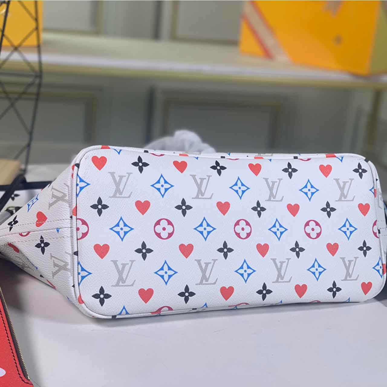 Replica Louis Vuitton Game On Neverfull Mm M57462 Black/White - Image 4