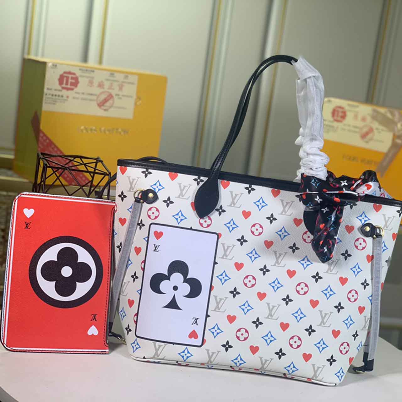 Replica Louis Vuitton Game On Neverfull Mm M57462 Black/White - Image 7