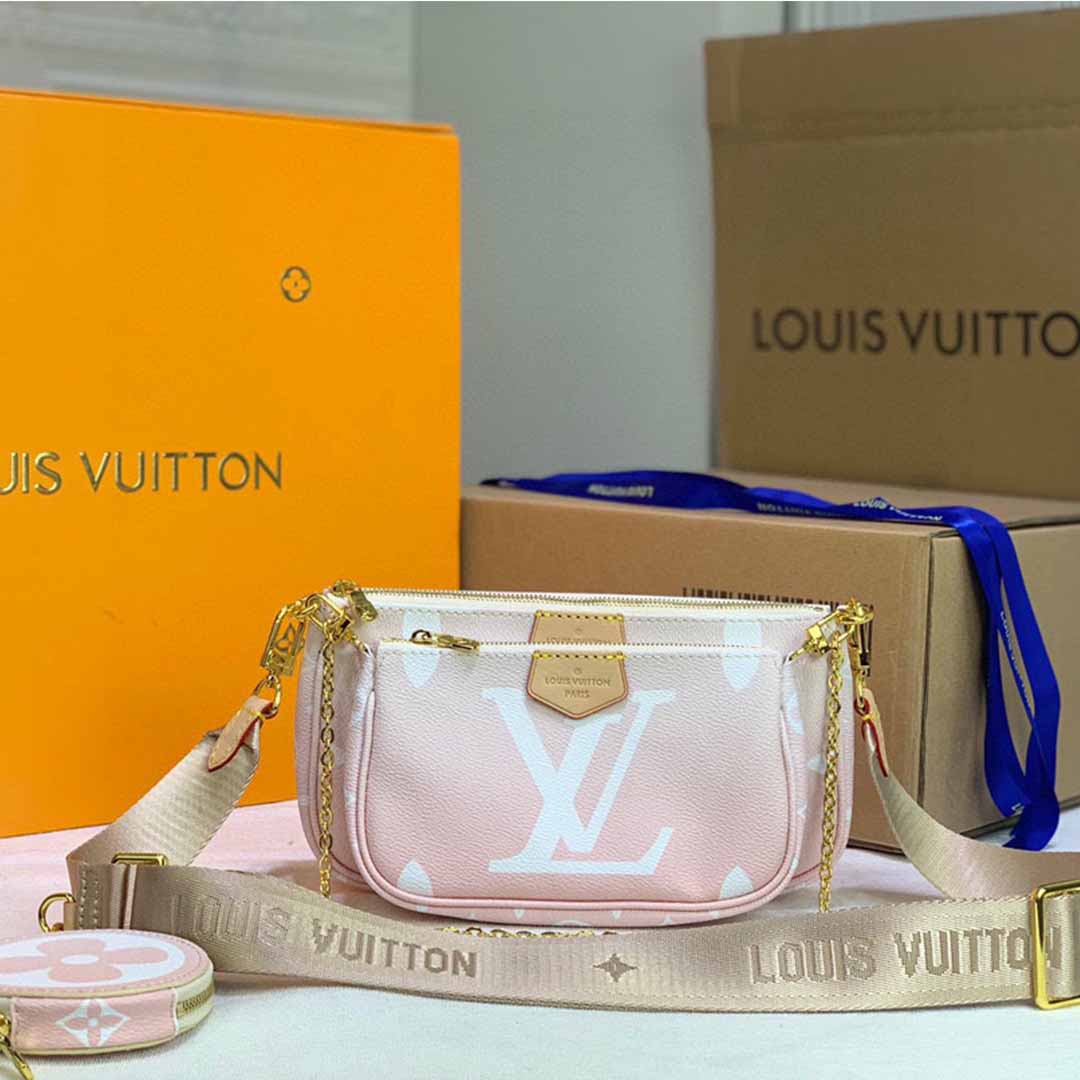 Replica Louis Vuitton Multi Pochette Accessoires-M57634 Pink/Blue - Image 11