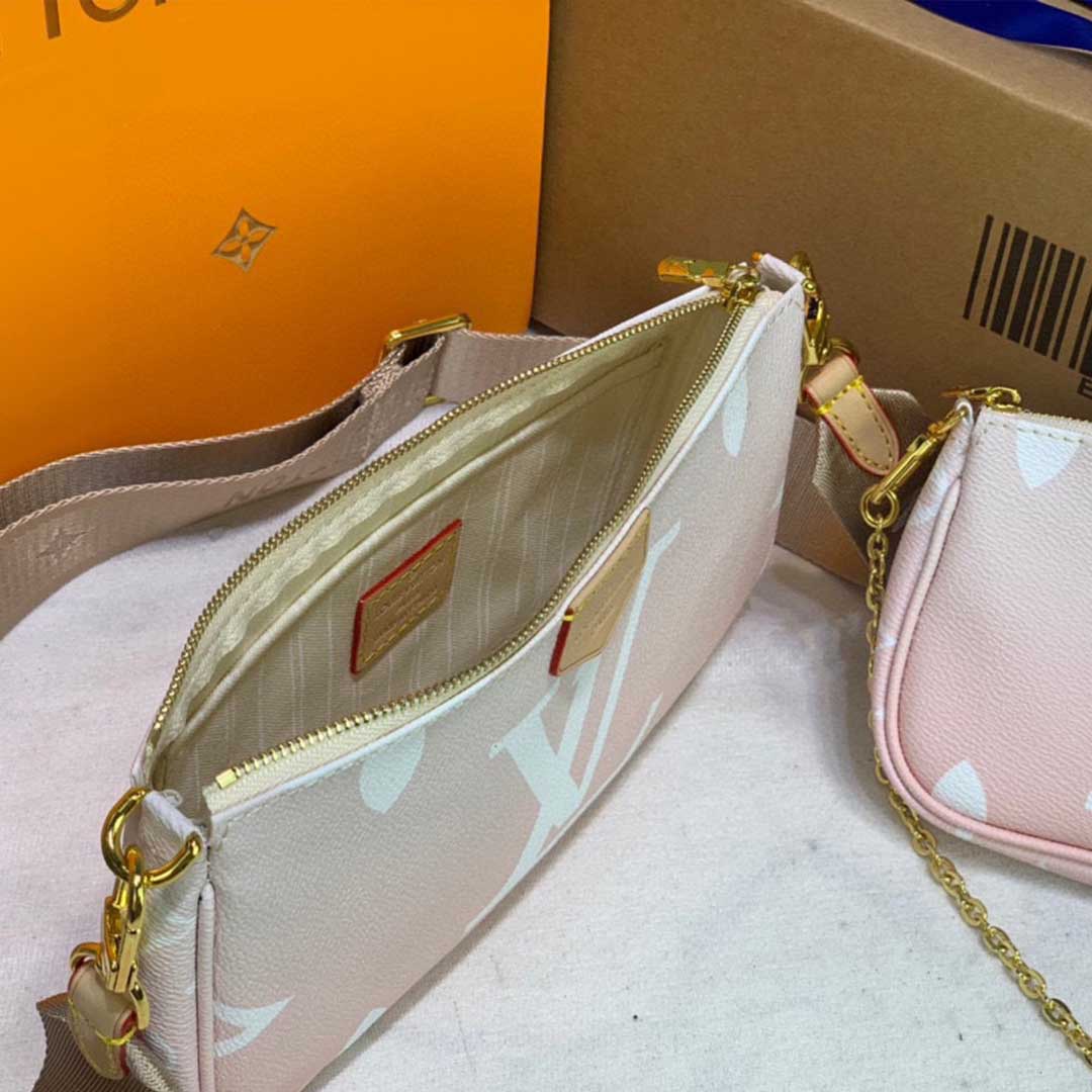 Replica Louis Vuitton Multi Pochette Accessoires-M57634 Pink/Blue - Image 12