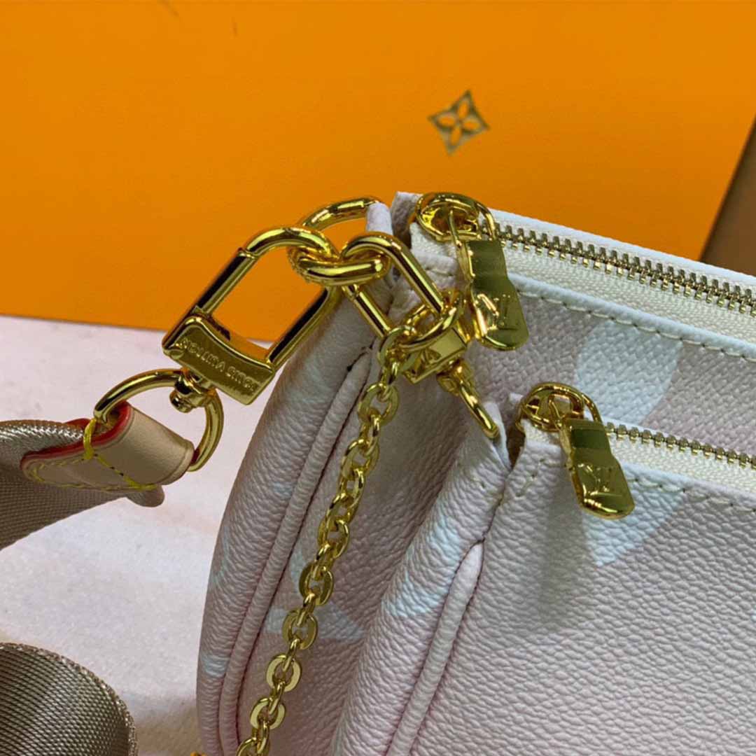 Replica Louis Vuitton Multi Pochette Accessoires-M57634 Pink/Blue - Image 14