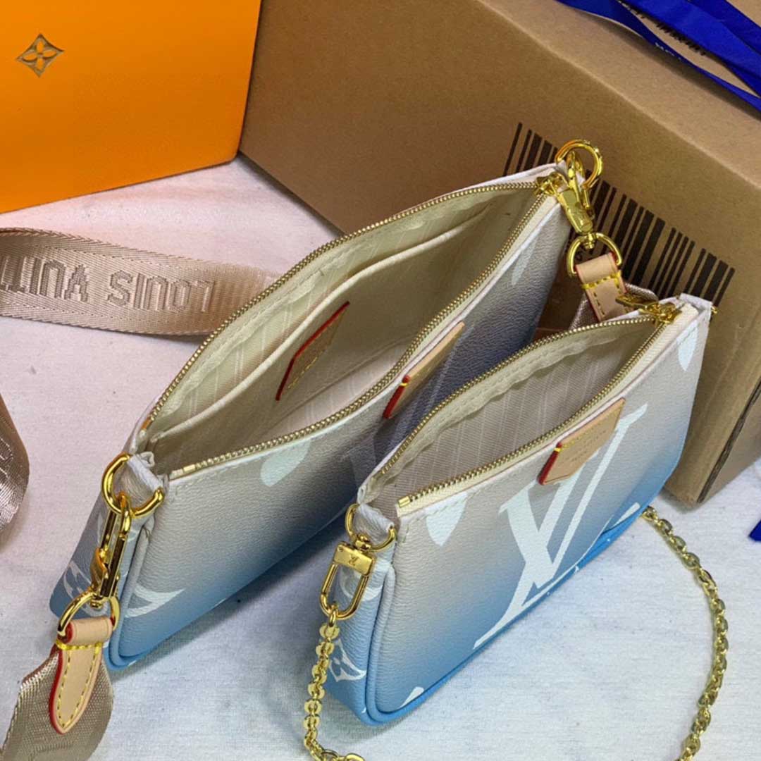 Replica Louis Vuitton Multi Pochette Accessoires-M57634 Pink/Blue - Image 3