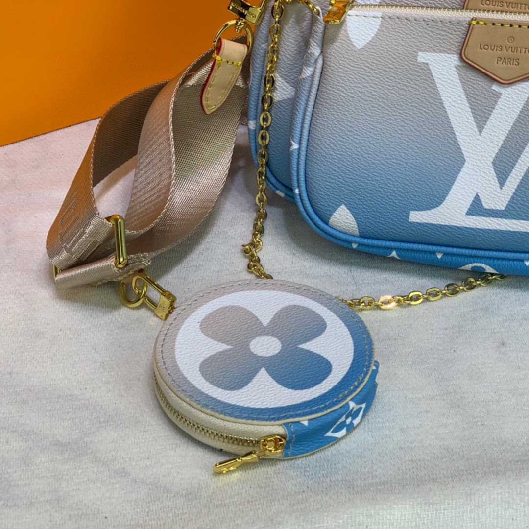 Replica Louis Vuitton Multi Pochette Accessoires-M57634 Pink/Blue - Image 7