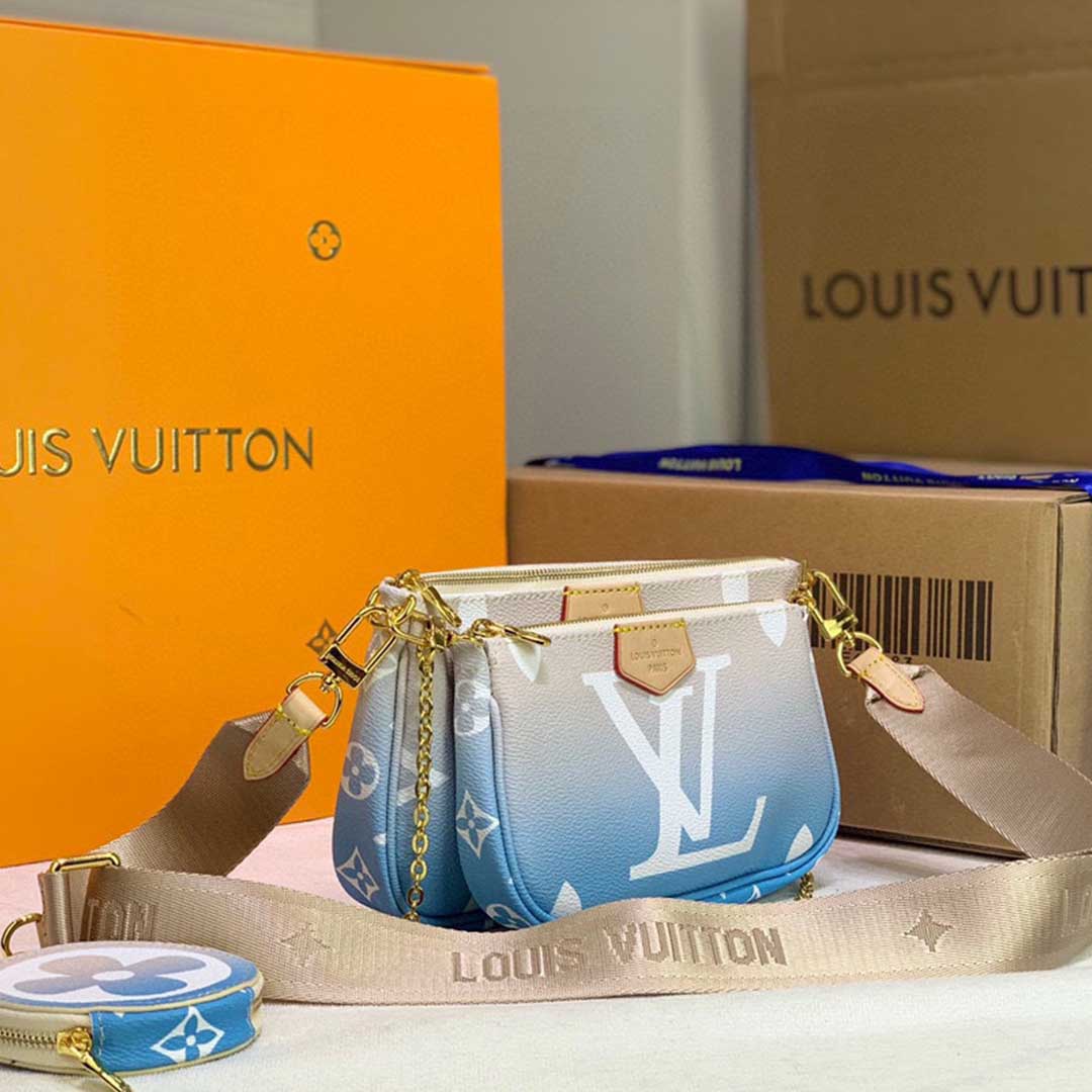 Replica Louis Vuitton Multi Pochette Accessoires-M57634 Pink/Blue - Image 10