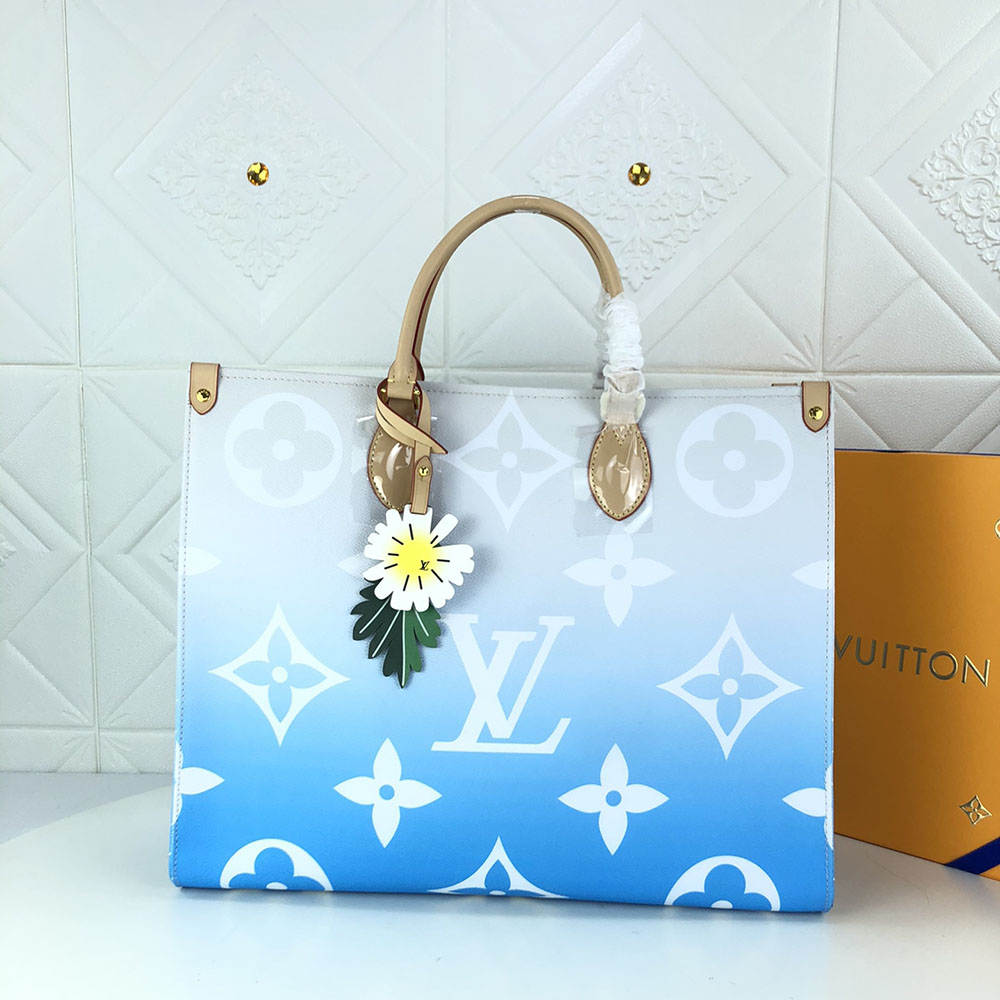 Replica Louis Vuitton Onthego Gm Blue/Pink/Mist - Image 2
