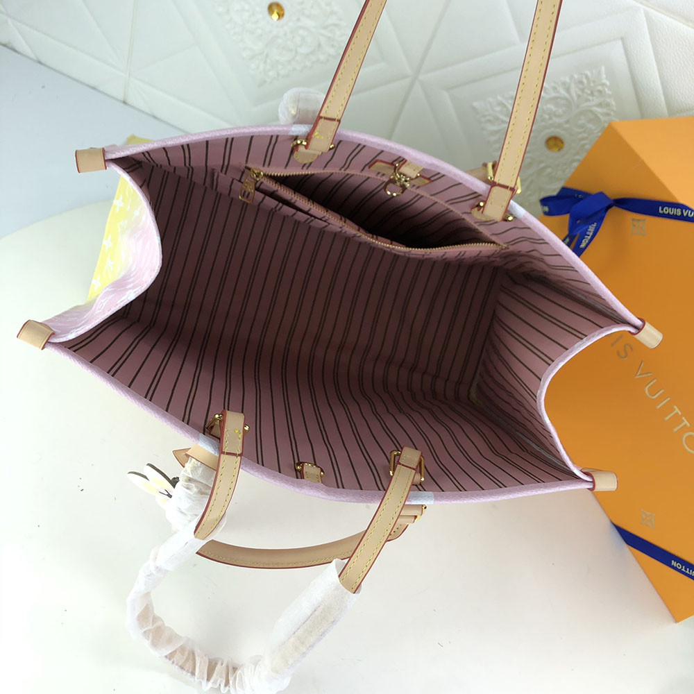 Replica Louis Vuitton Onthego Gm Blue/Pink/Mist - Image 11