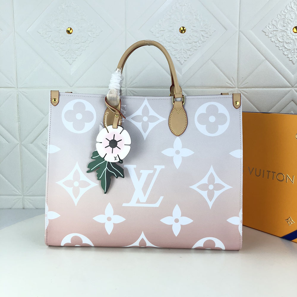 Replica Louis Vuitton Onthego Gm Blue/Pink/Mist - Image 12