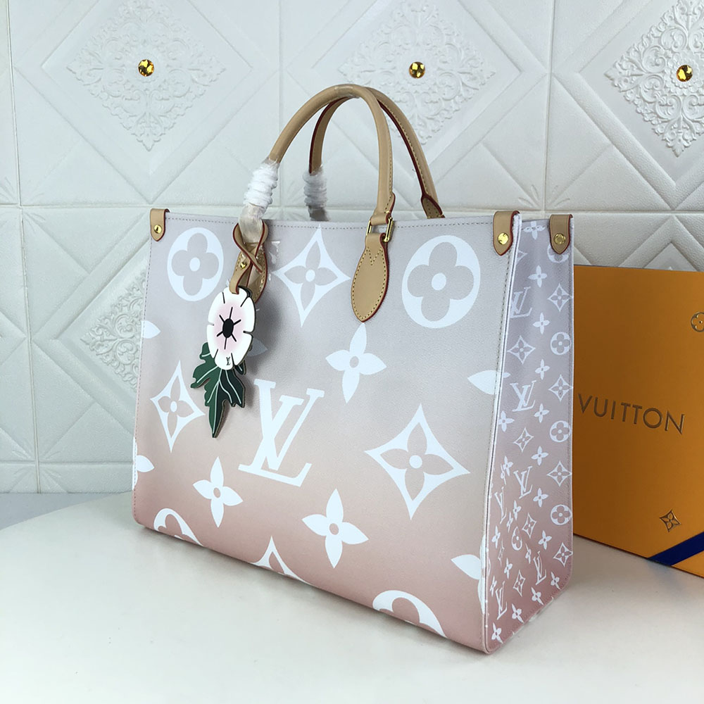 Replica Louis Vuitton Onthego Gm Blue/Pink/Mist - Image 13