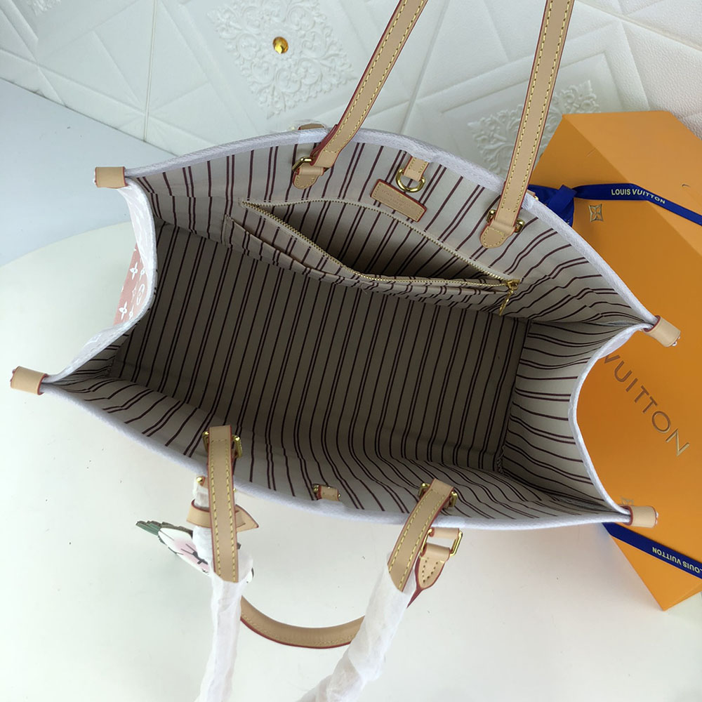 Replica Louis Vuitton Onthego Gm Blue/Pink/Mist - Image 16
