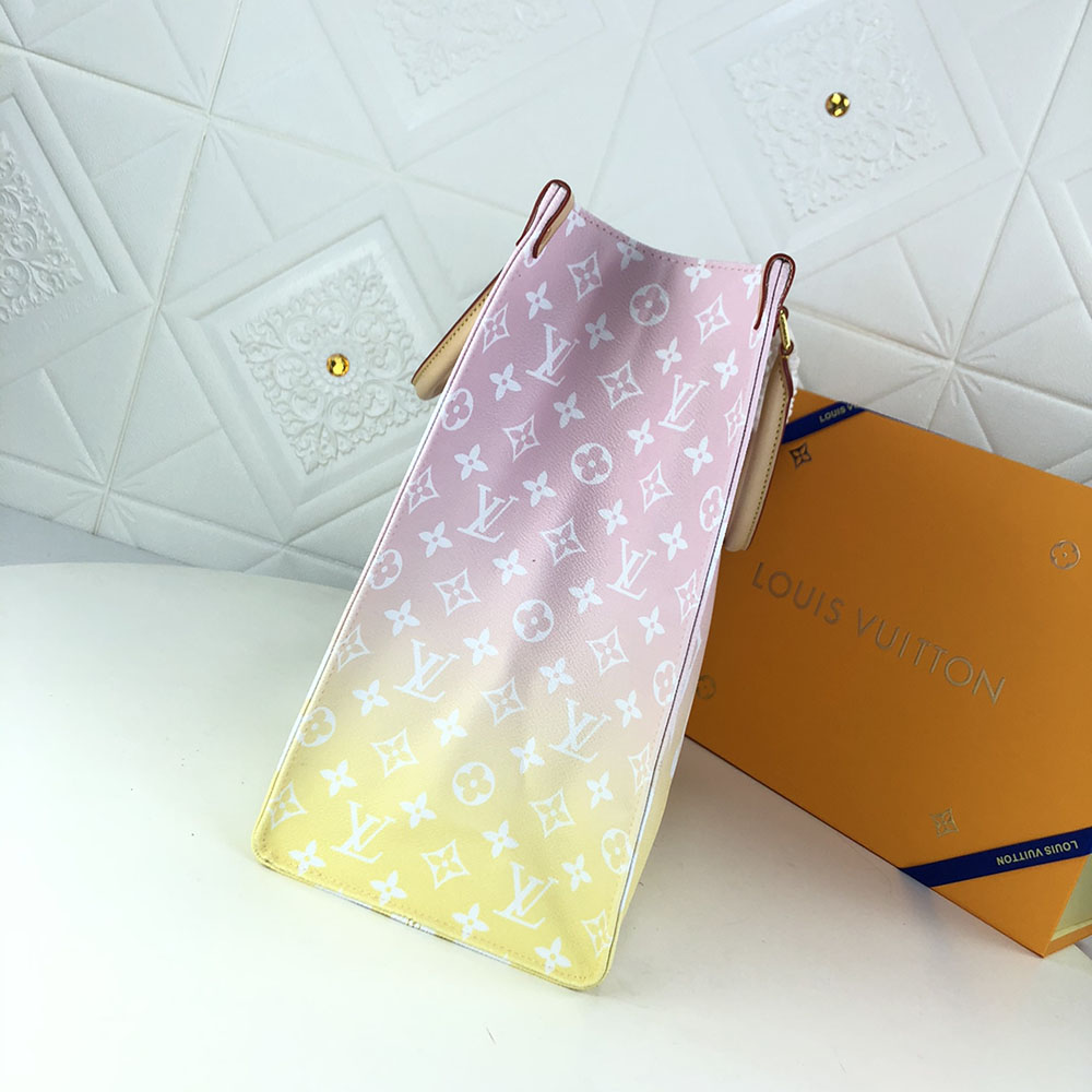 Replica Louis Vuitton Onthego Gm Blue/Pink/Mist - Image 9