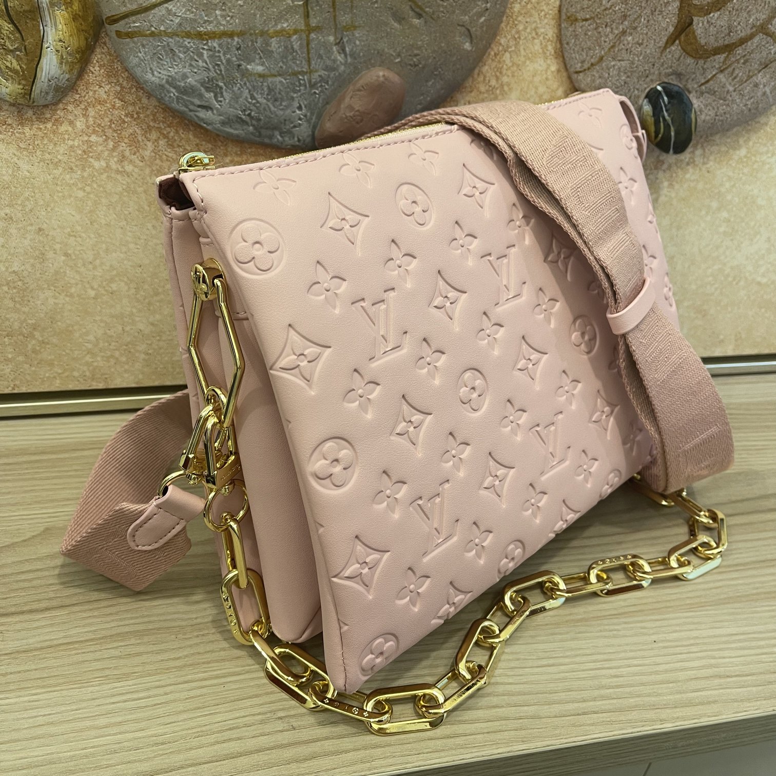 Replica Louis Vuitton Coussin Pm- Pink/Brown/Blue/Green - Image 3