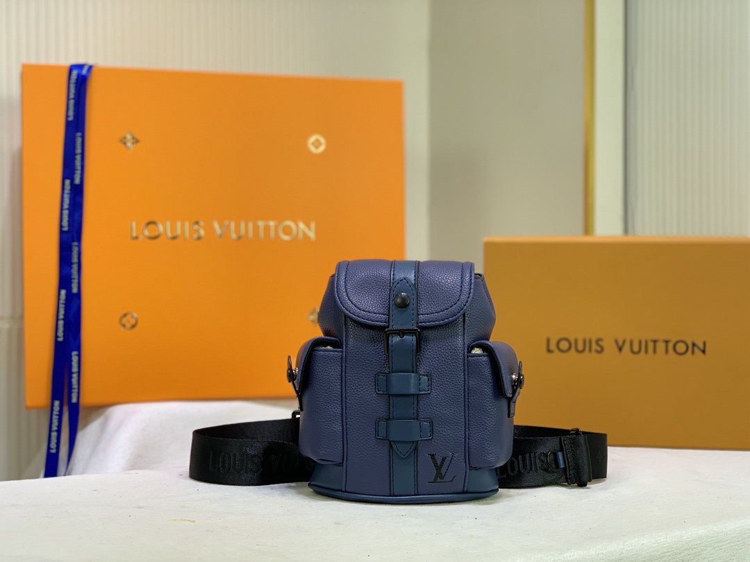 Replica Louis Vuitton Christopher Xs Black/Blue/White - Image 9