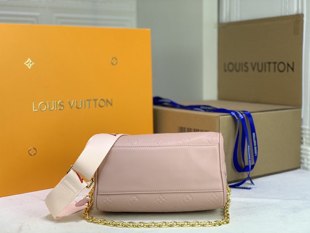 Replica Louis Vuitton Limited Edition Speedy Bandouliere 22 White/Pink - Image 7