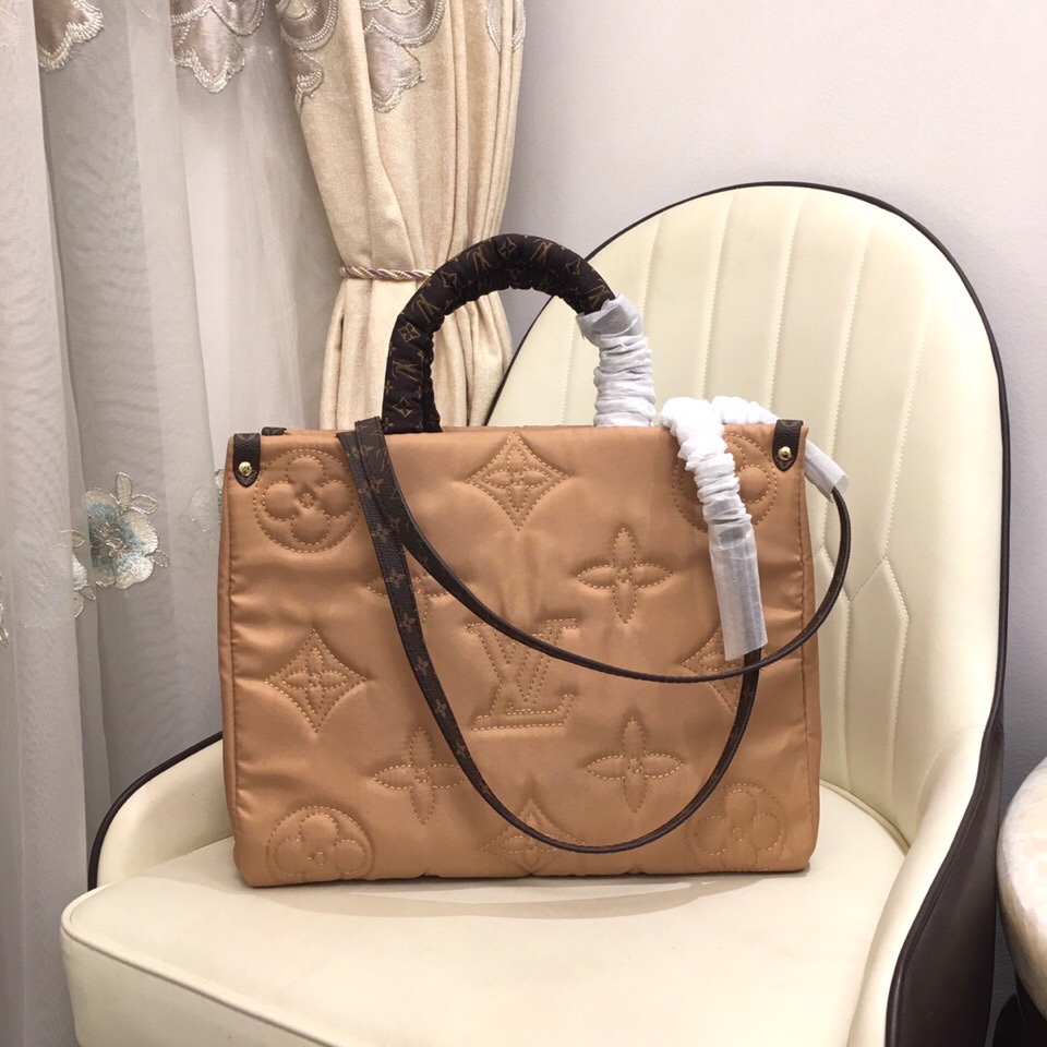 Replica Louis Vuitton Onthego Gm Tote Bag- Beige - Image 2
