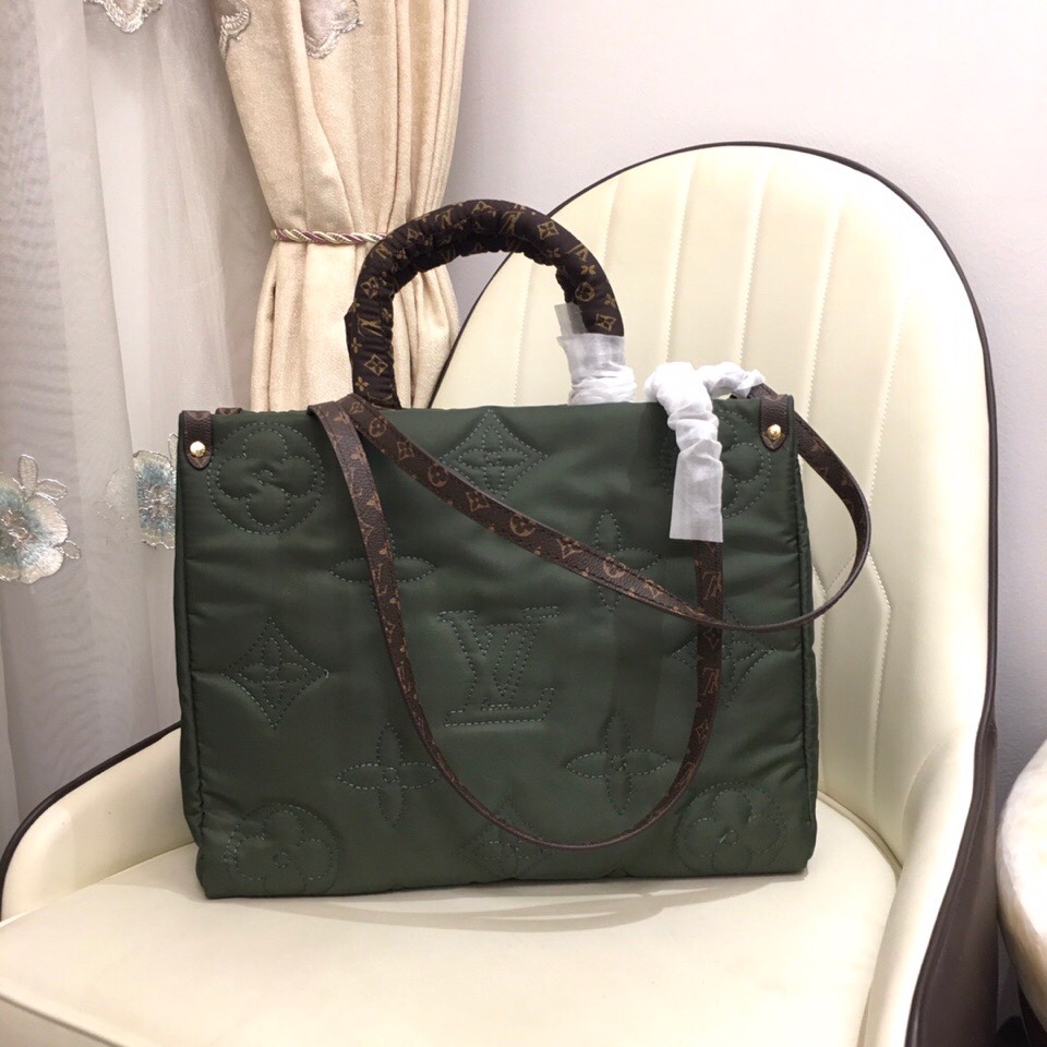 Replica Louis Vuitton Onthego Gm Tote Bag- Green - Image 2