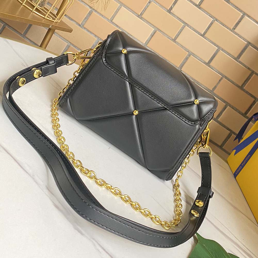 Replica Louis Vuitton Twist Pm- Black/Brown/White - Image 3