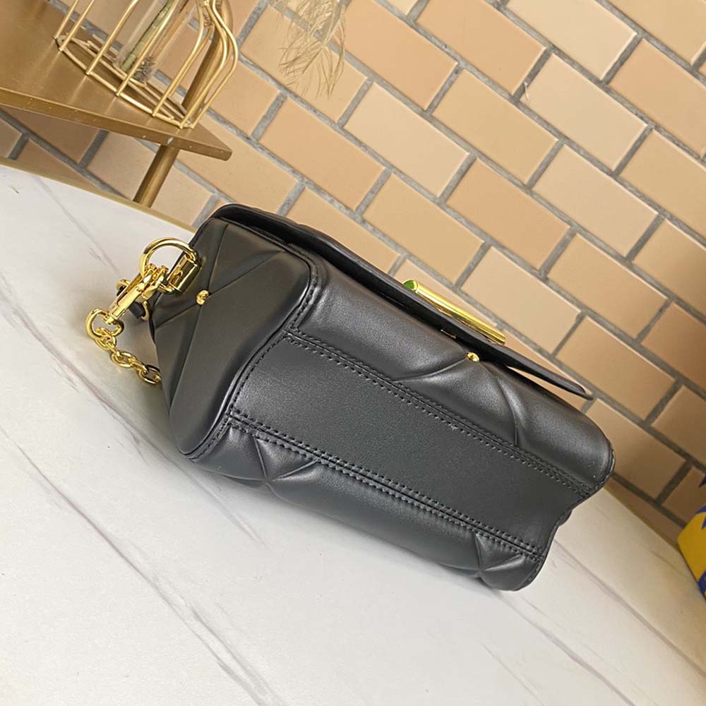 Replica Louis Vuitton Twist Pm- Black/Brown/White - Image 4