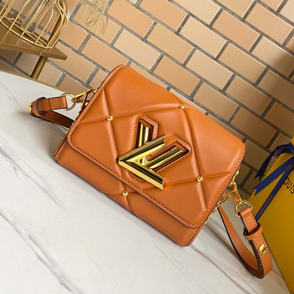 Replica Louis Vuitton Twist Pm- Black/Brown/White - Image 6