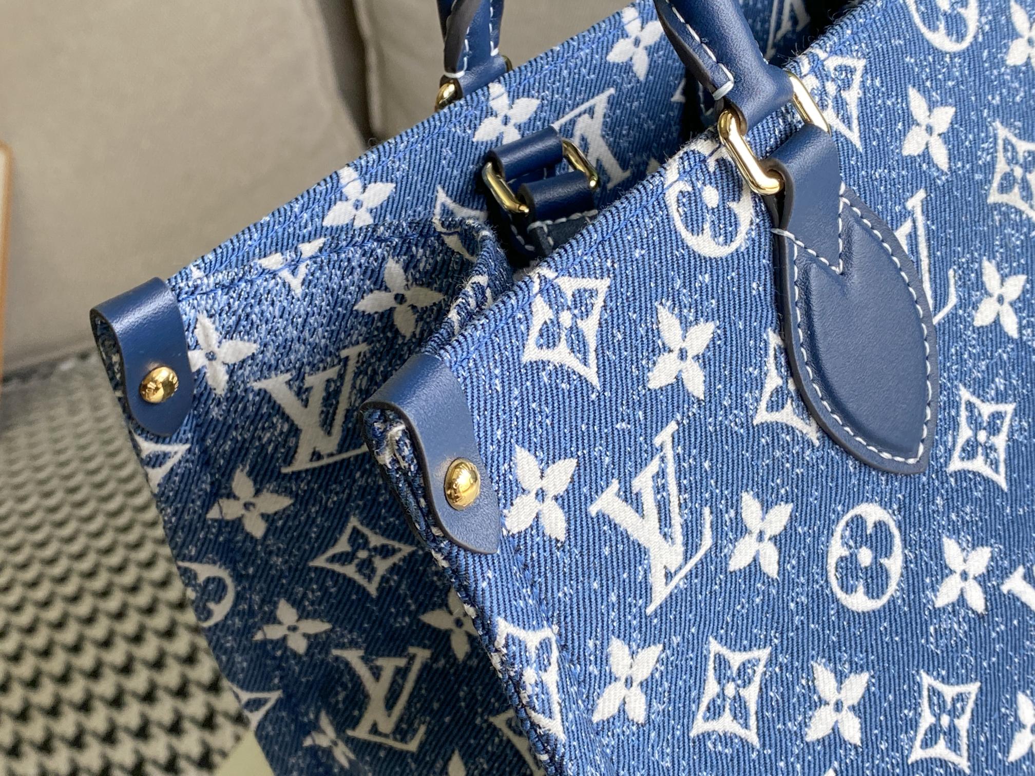 Replica Louis Vuitton Monogram Jacquard Onthego Mm Tote - Image 5