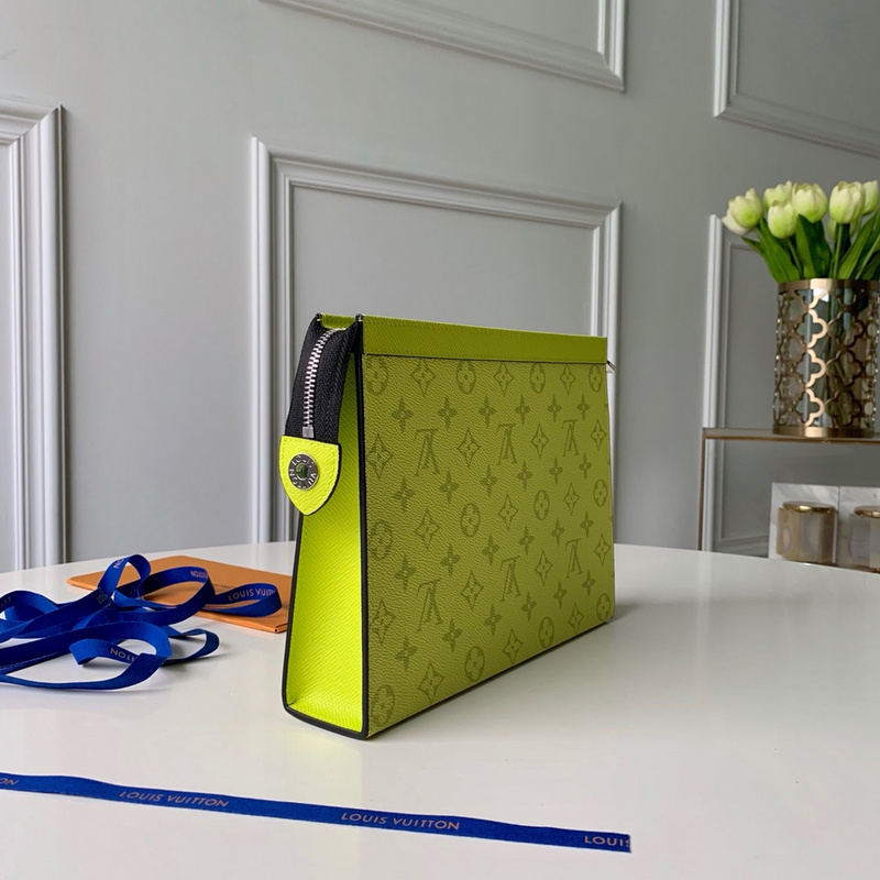 Replica Louis Vuitton Pochette Voyage Mm Yellow/White - Image 2