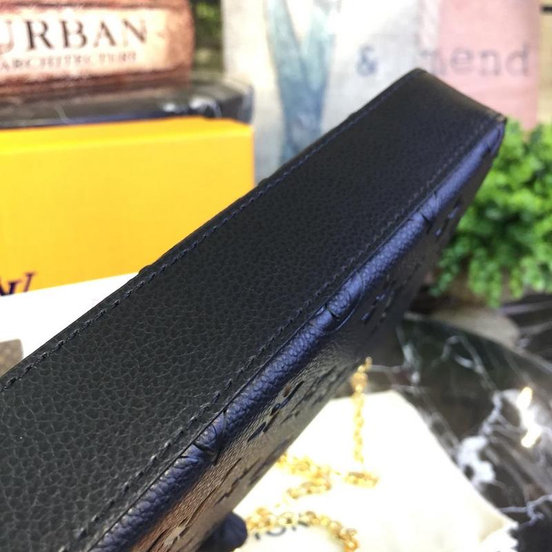 Replica Louis Vuitton Felicie Pochette Black/Blue/Red - Image 4