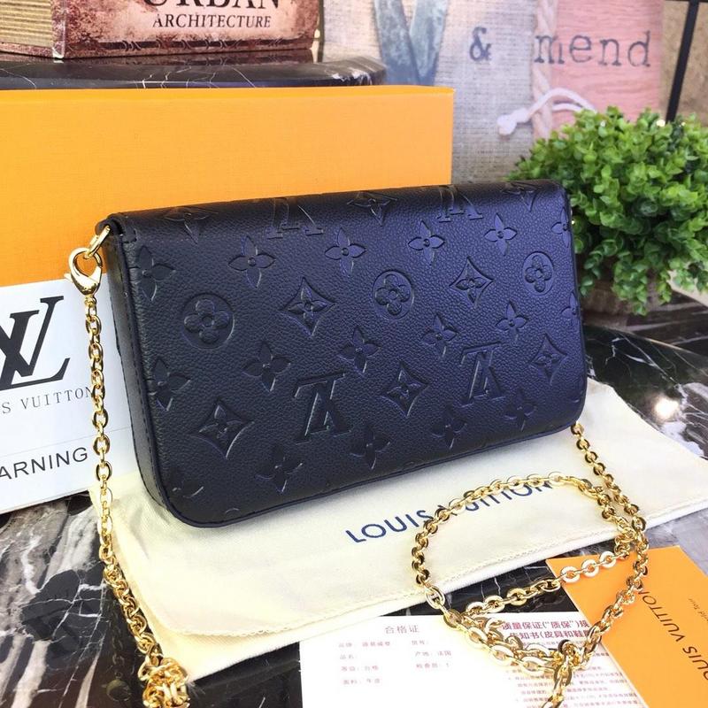 Replica Louis Vuitton Felicie Pochette Black/Blue/Red - Image 7