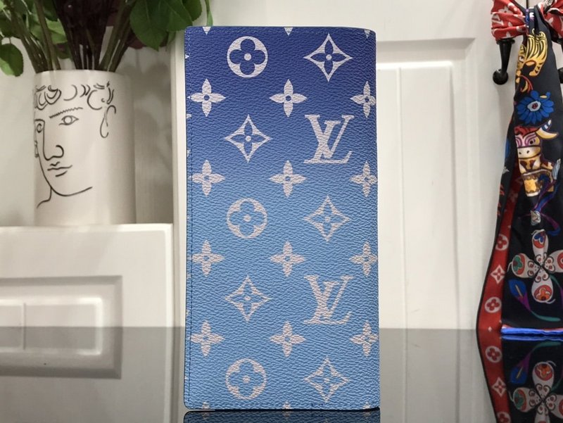 Replica Louis Vuitton Brazza Wallet Blue Sky - Image 3