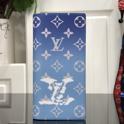 Replica Louis Vuitton Brazza Wallet Blue Sky