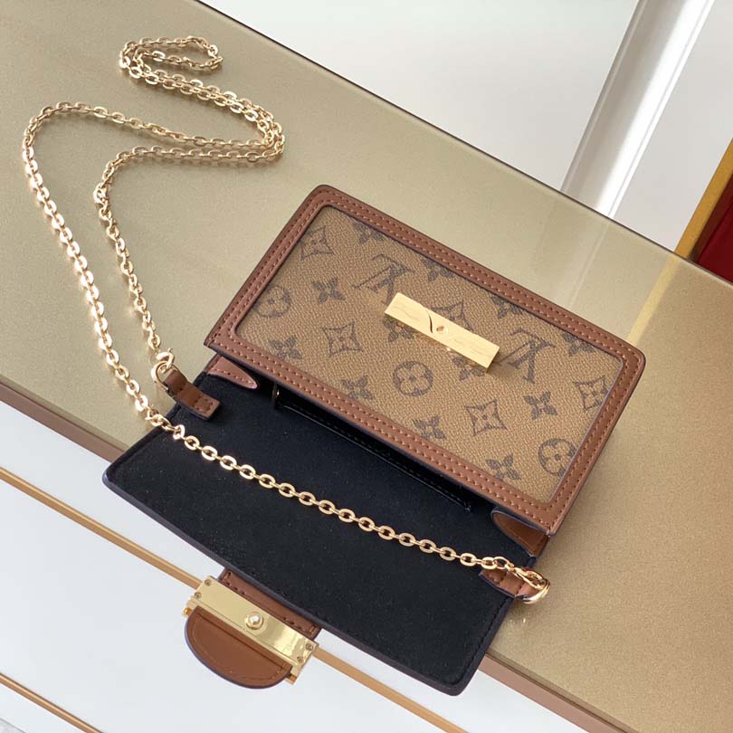 Replica Louis Vuitton Dauphine Chain Wallet - Image 5
