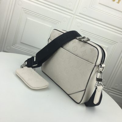 Alternative view of Replica Louis Vuitton Trio Messenger Embossed M69443 White/Black