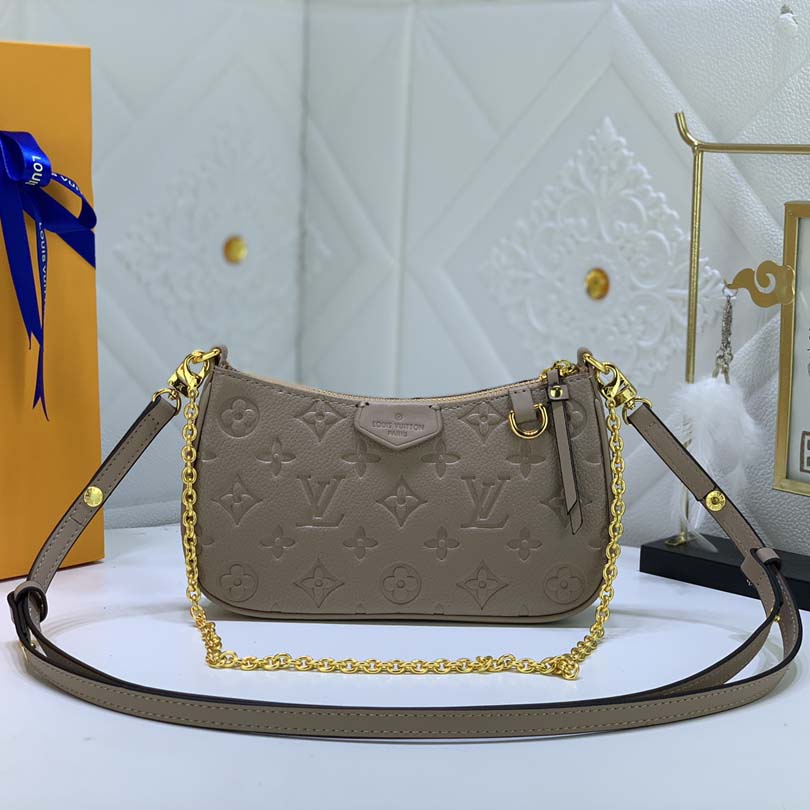 Replica Louis Vuitton Easy Pouch On Strap- Black/Beige/White - Image 11