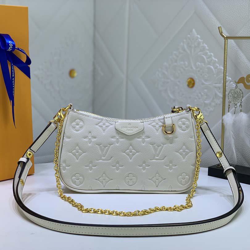 Replica Louis Vuitton Easy Pouch On Strap- Black/Beige/White - Image 6