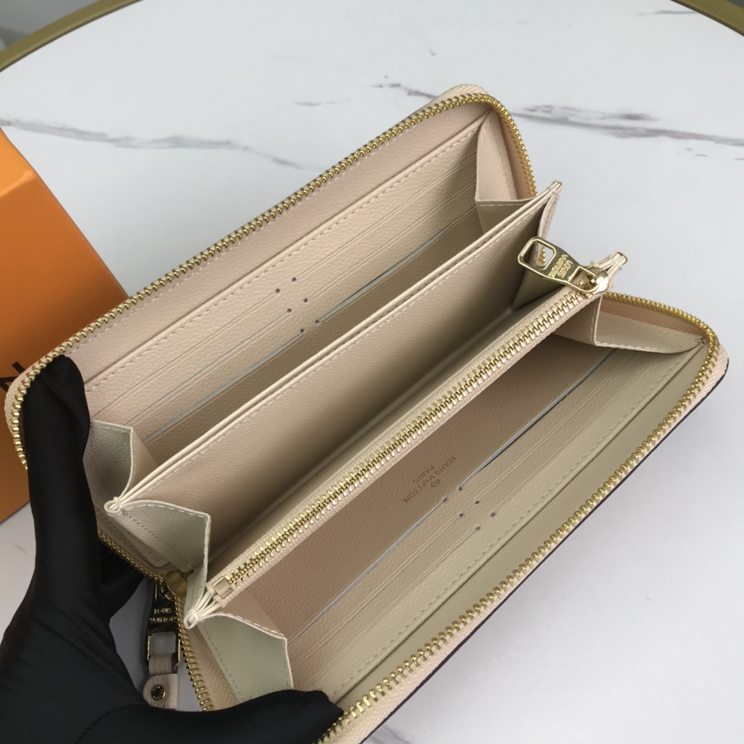 Replica Louis Vuitton Zippy Wallet Pink/Blue/Brown - Image 17