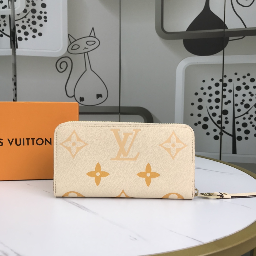 Replica Louis Vuitton Zippy Wallet Pink/Blue/Brown - Image 10