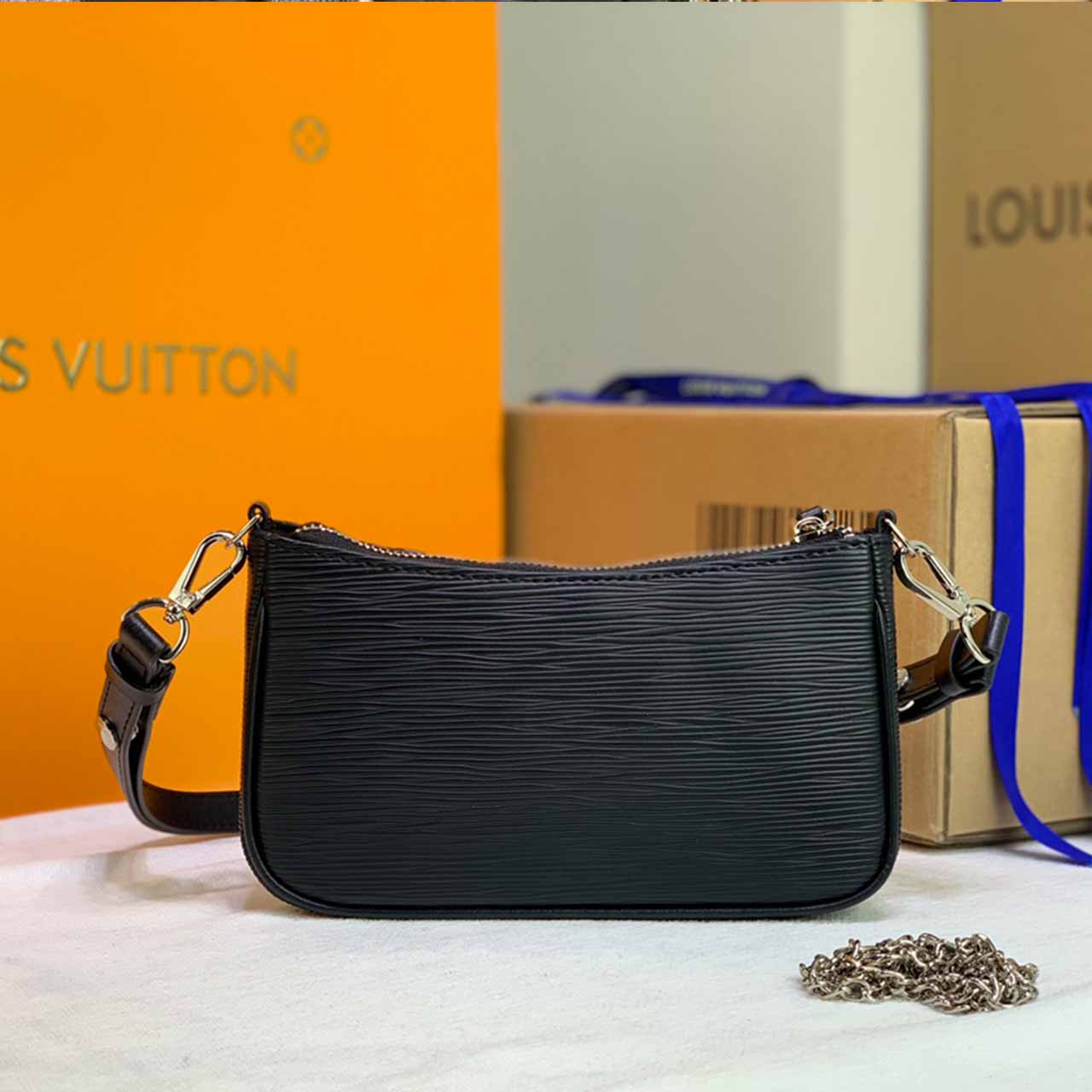 Replica Louis Vuitton Easy Pouch On Strap Pink/Blue/Black/Beige M80483/M80480/M80471/M80479 - Image 5