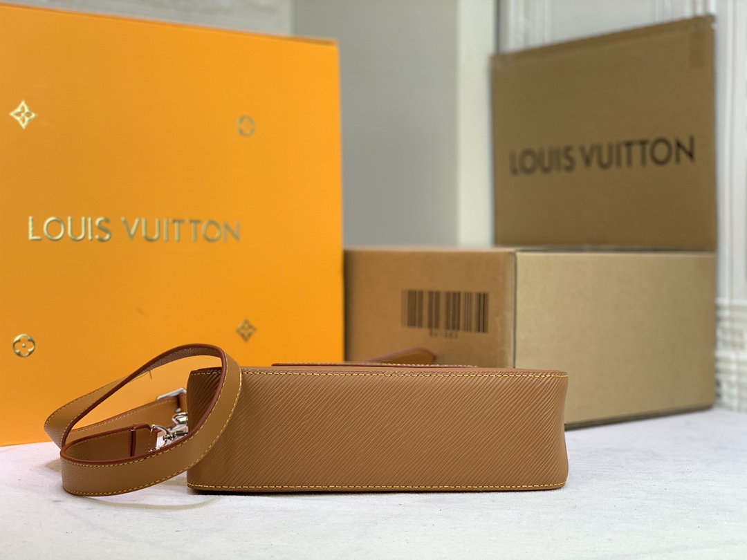 Replica Louis Vuitton Marelle Handbag Black/White/Brown - Image 10