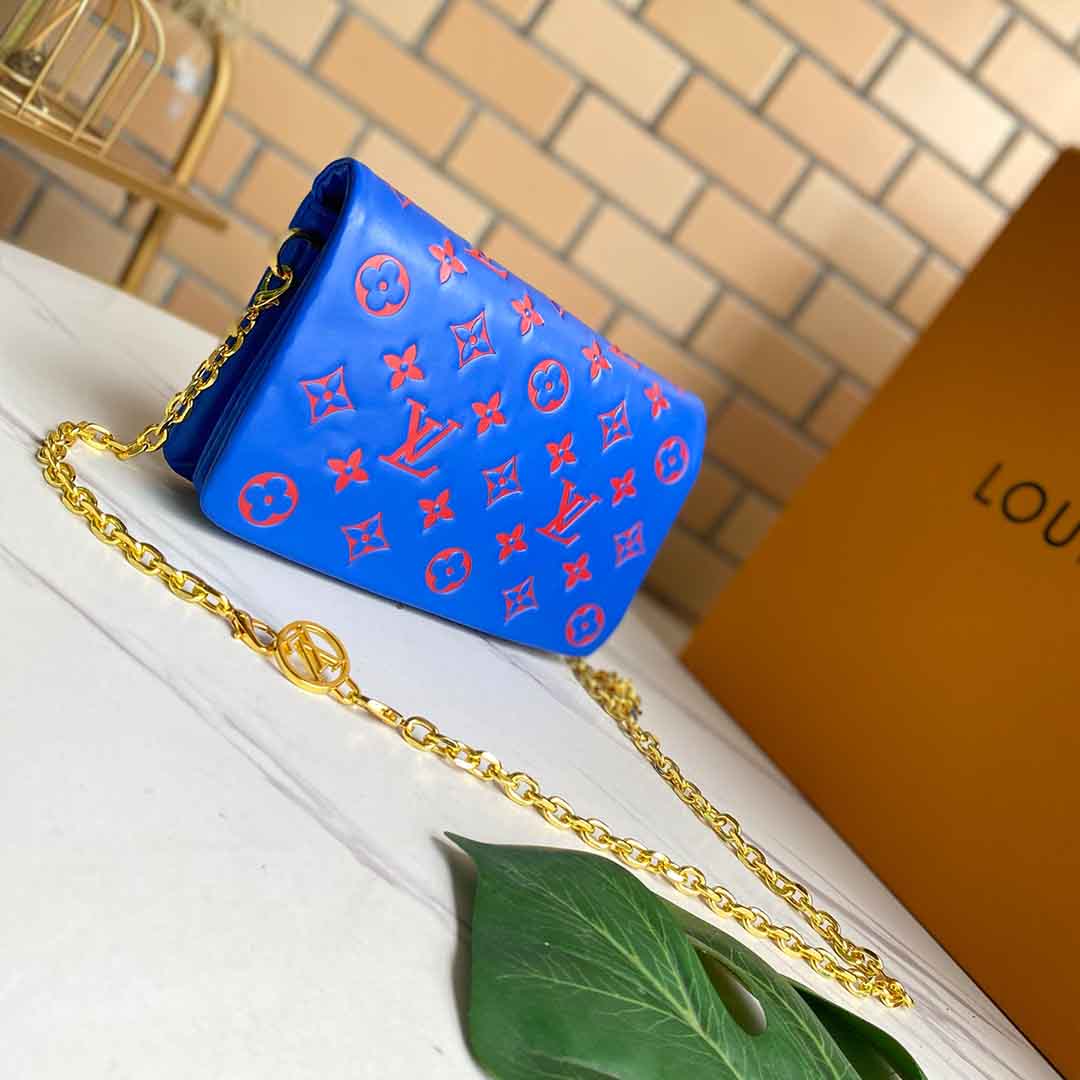 Replica Louis Vuitton Pochette Coussin M80742 Black/Blue/Rose - Image 11