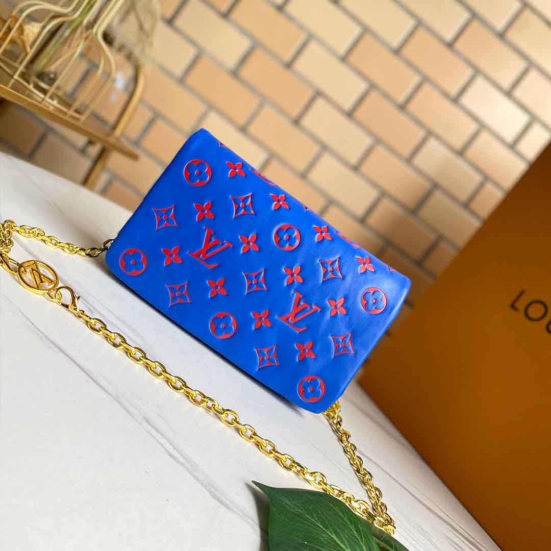 Replica Louis Vuitton Pochette Coussin M80742 Black/Blue/Rose - Image 12