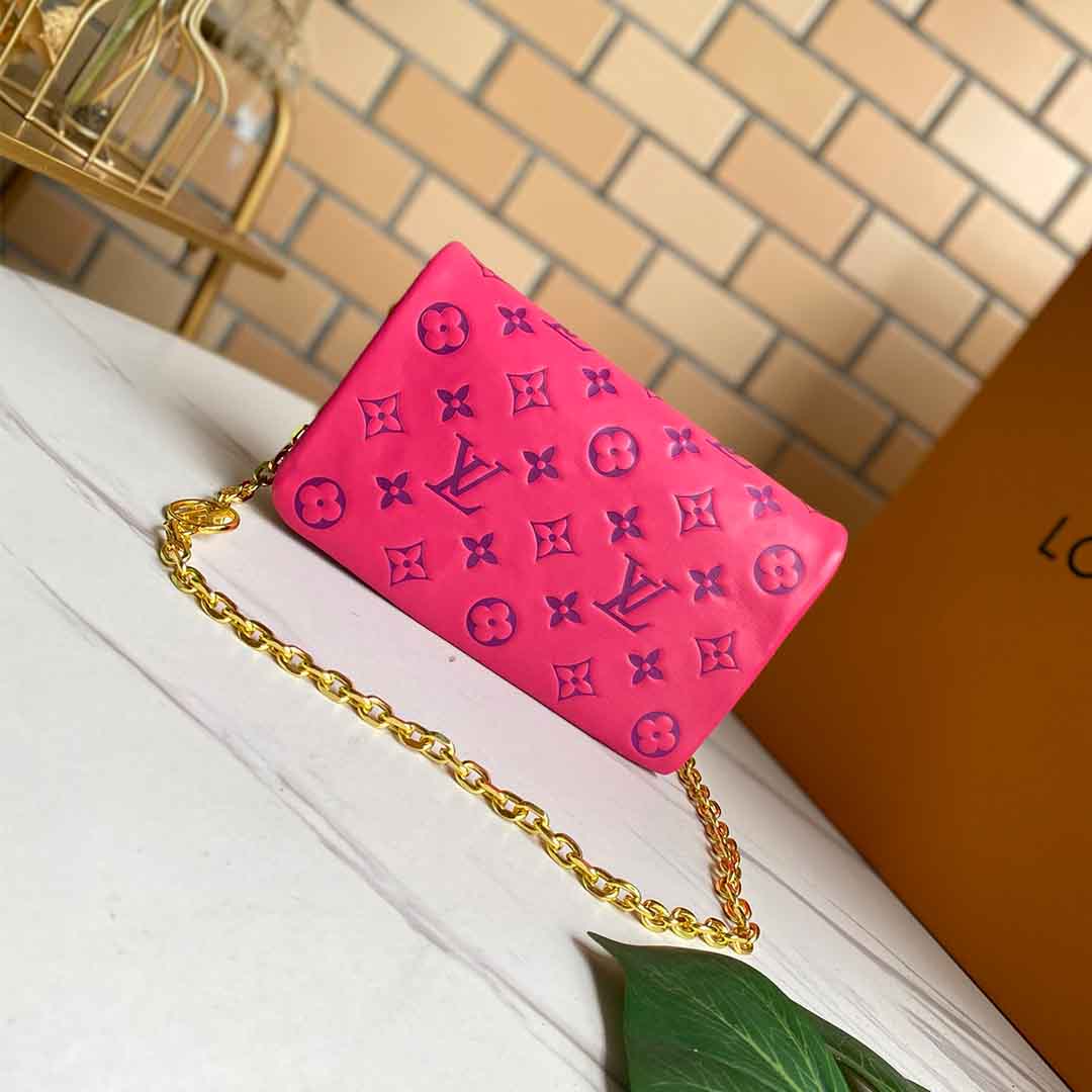 Replica Louis Vuitton Pochette Coussin M80742 Black/Blue/Rose - Image 3