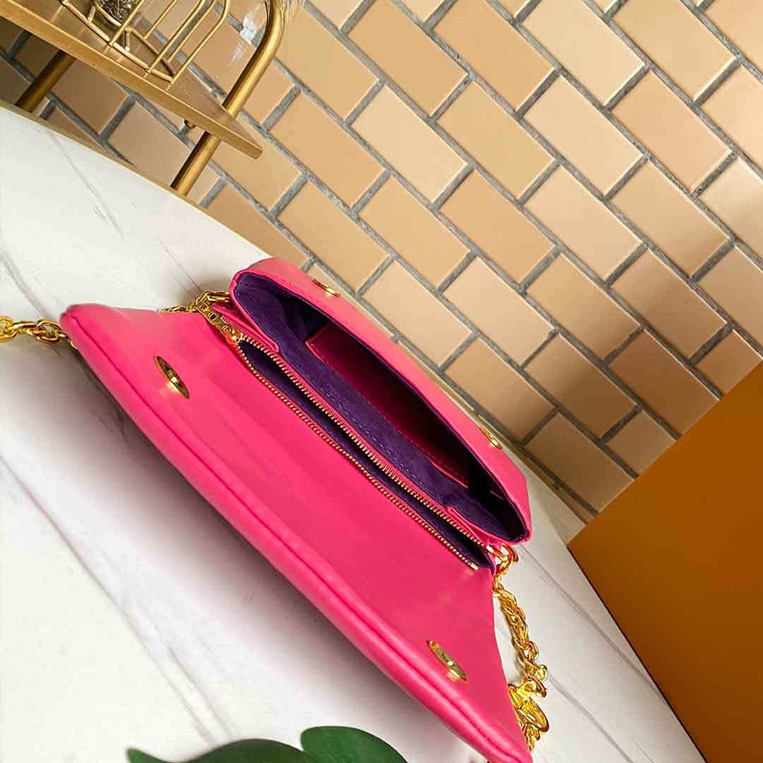 Replica Louis Vuitton Pochette Coussin M80742 Black/Blue/Rose - Image 4