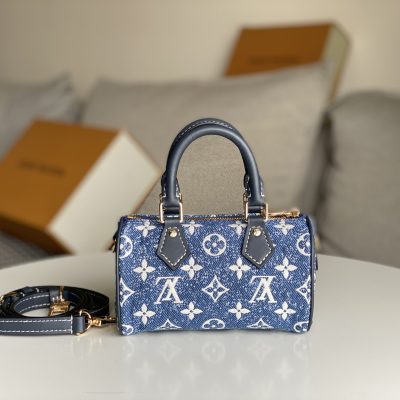 Alternative view of Replica Louis Vuitton Nano Speedy Denim