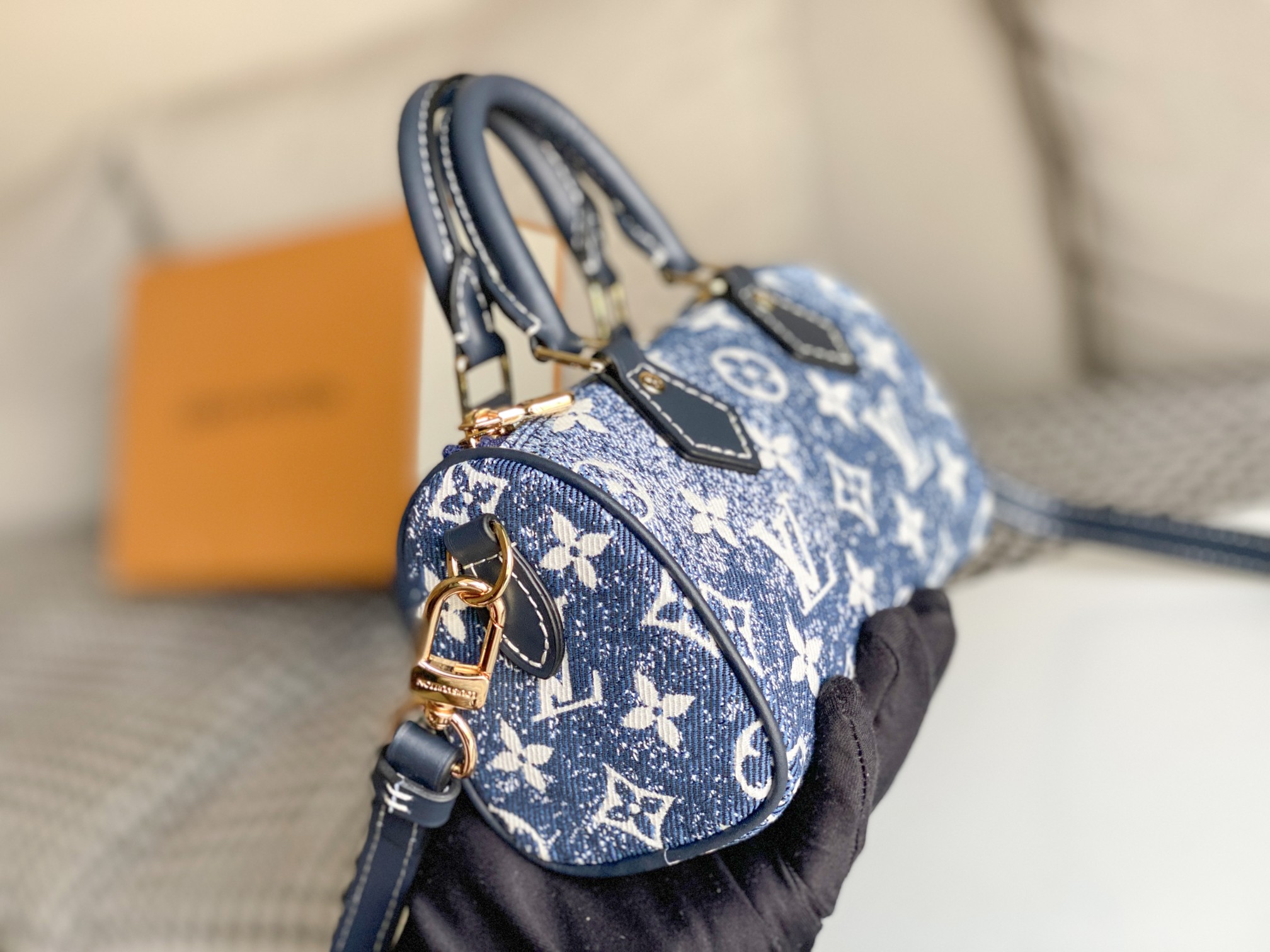 Replica Louis Vuitton Nano Speedy Denim - Image 3