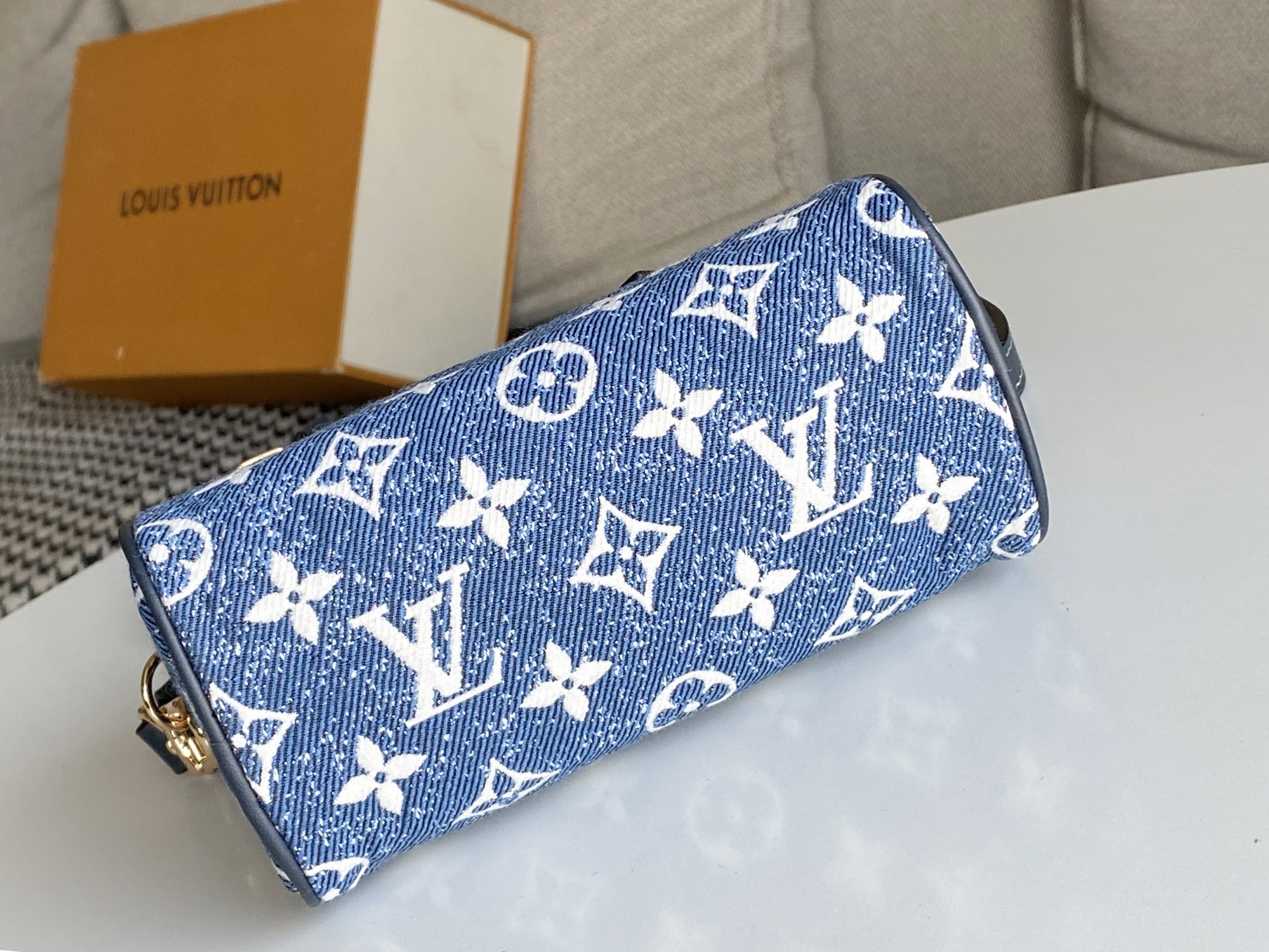 Replica Louis Vuitton Nano Speedy Denim - Image 4
