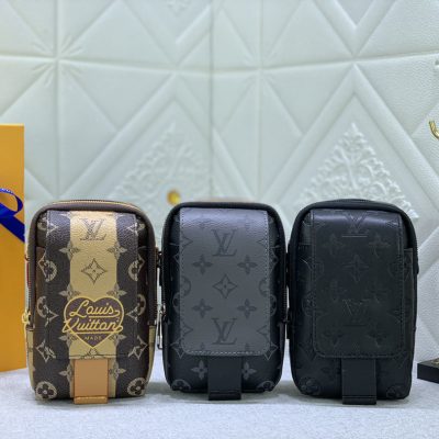 Replica Louis Vuitton Aaa-Double Phone Pouch Nm