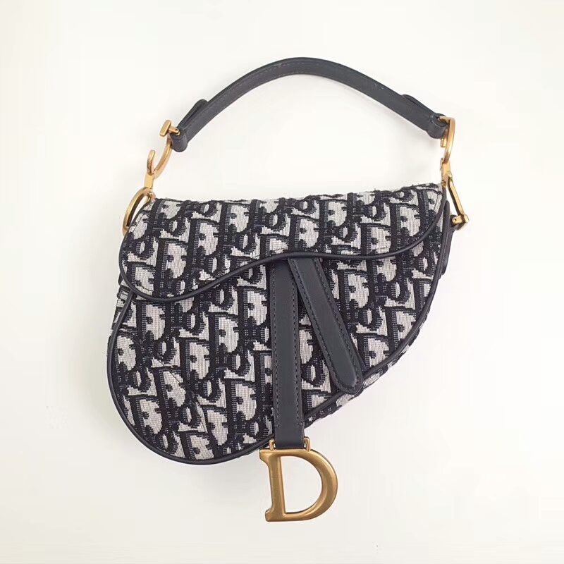 Replica Dior Mini Oblique Saddle Bag - Image 2