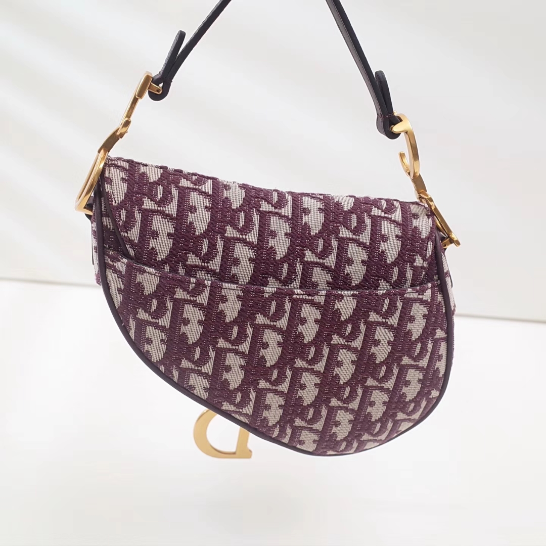 Replica Dior Mini Oblique Saddle Bag - Image 4