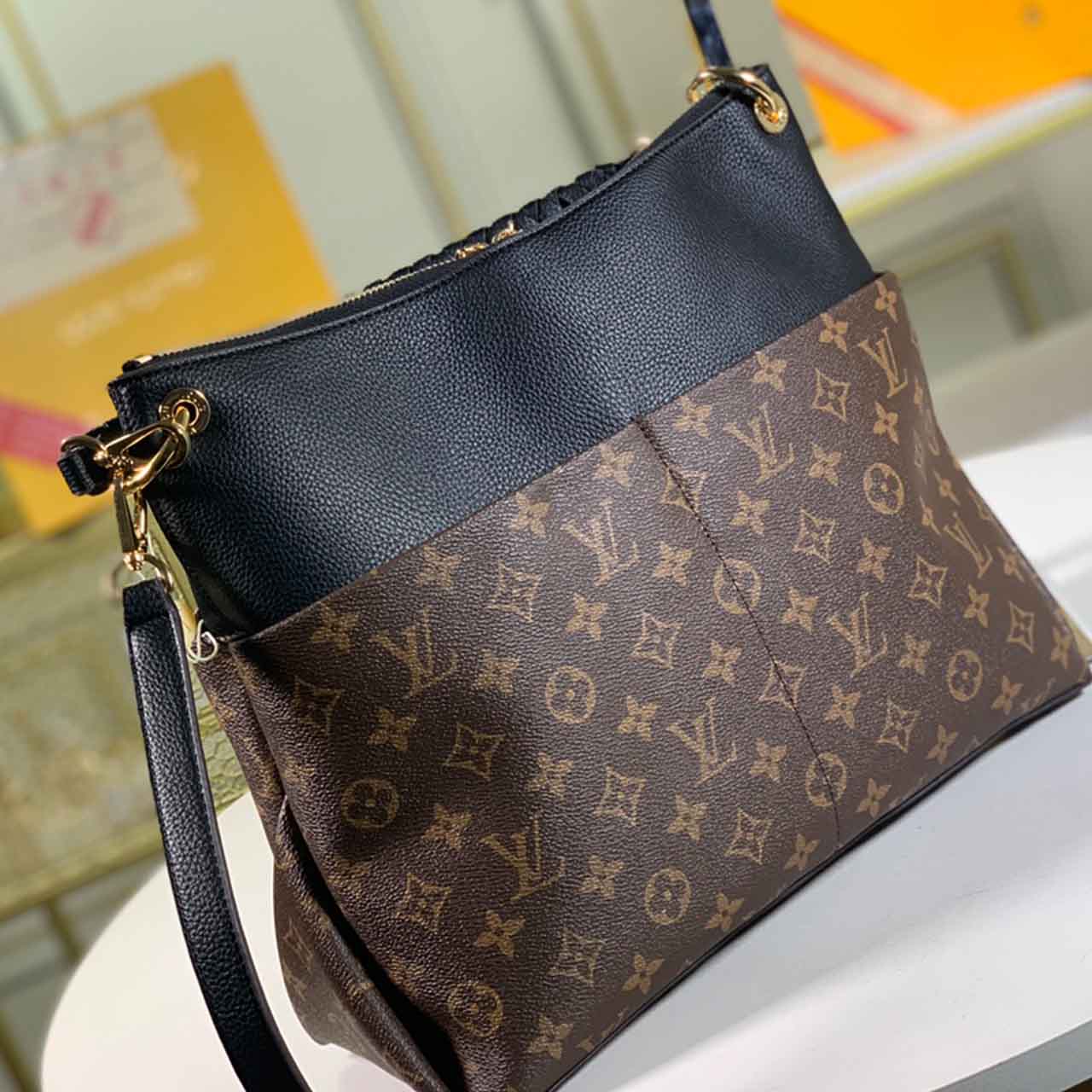Replica Louis Vuitton Maida N40369 Black/White/Red/Pink - Image 4