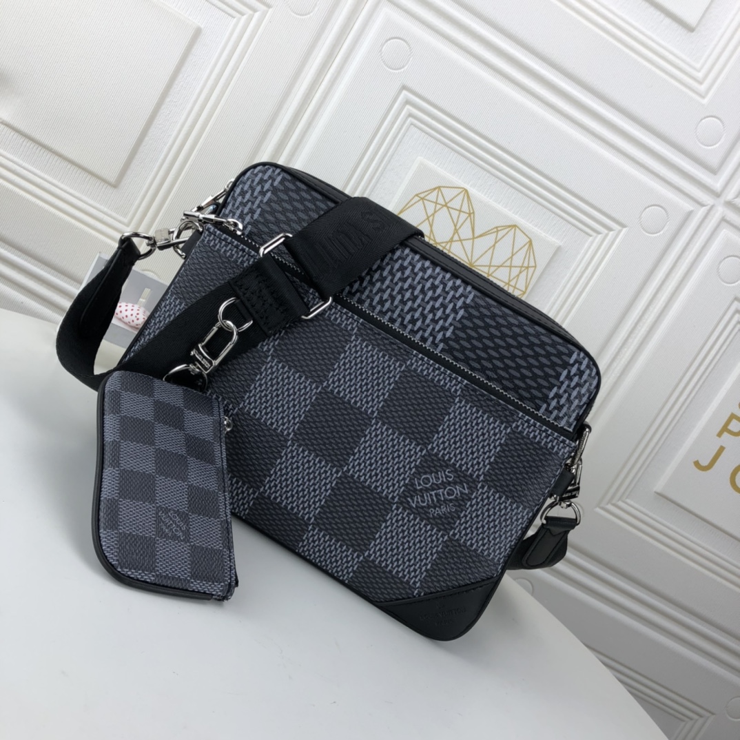 Replica Louis Vuitton Trio Messenger M69443 Black/Silver - Image 9